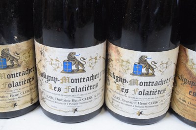 Lot 693 - Earl Domaine Henri Clerc & Fils Puligny-Montrachet 'Les Folatieres', 1990, Côte de Beaune, Burgundy