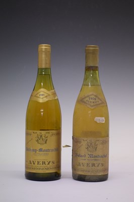 Lot 706 - Avery’s Bâtard-Montrachet, 1970, and Avery’s Paligny-Montrachet, 1985