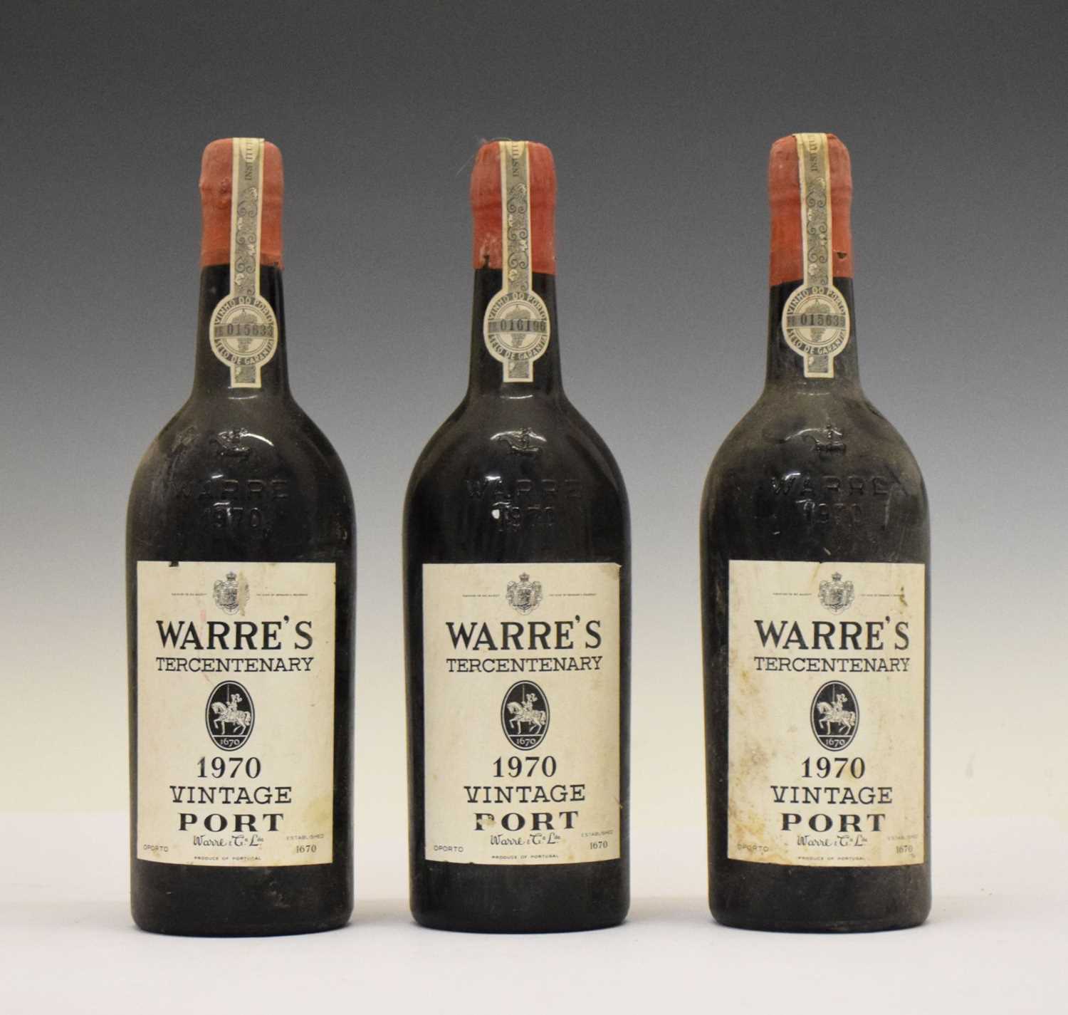 Lot 743 - Warre’s Tricentenary Vintage Port, 1970