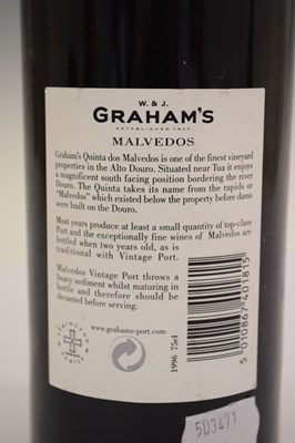 Lot 723 - W&J Graham’s Quinta dos Malvedos Vintage Port, 1996