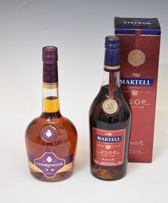 Lot 362 - Martell V.S.O.P Medallion Cognac, one bottle, and Courvoisier V.S. Cognac