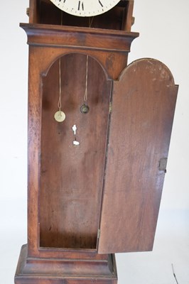 Lot 241 - Early 19th Century mahogany cased 8-day painted dial longcase clock, Mallett, Barnstaple