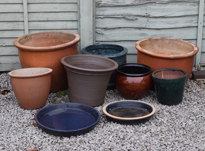 Lot 679 - Group of ceramic garden planters