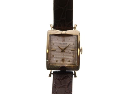 Lot 100 - Circa 1940 gentleman's Le Coultre 10K gold filled wristwatch