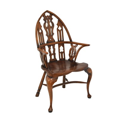 Lot 467 - Gothic style Windsor chair