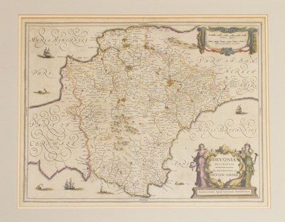 Lot 500 - Map of Devon