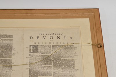 Lot 500 - Map of Devon