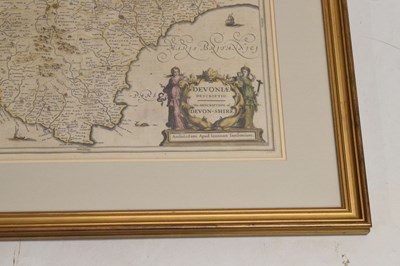 Lot 500 - Map of Devon