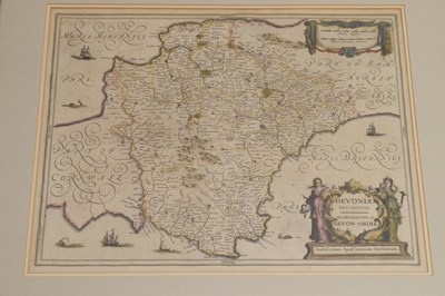 Lot 500 - Map of Devon