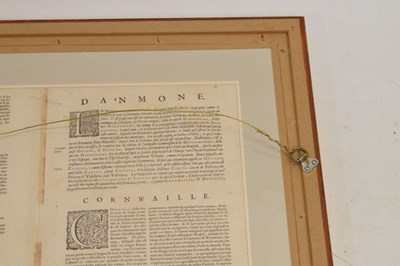 Lot 502 - Map of Cornwall