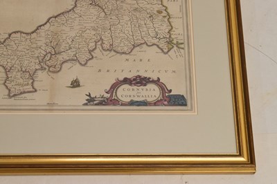 Lot 502 - Map of Cornwall