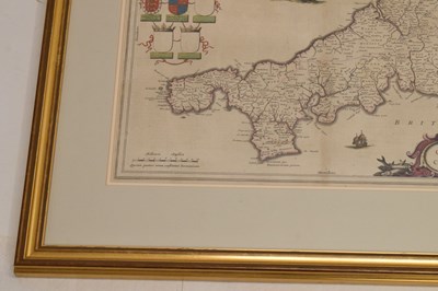 Lot 502 - Map of Cornwall