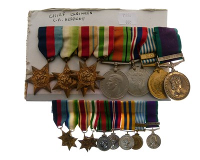 Lot 208 - Medal group Chief Engineer C.A. Herbert