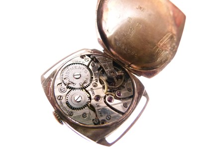 Lot 115 - Gentleman's vintage 9ct gold cased watch head