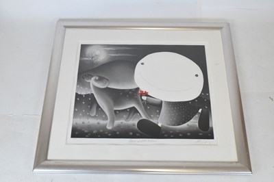 Lot 506 - Mackenzie Thorpe - Limited edition print - 'Love under the Moon'