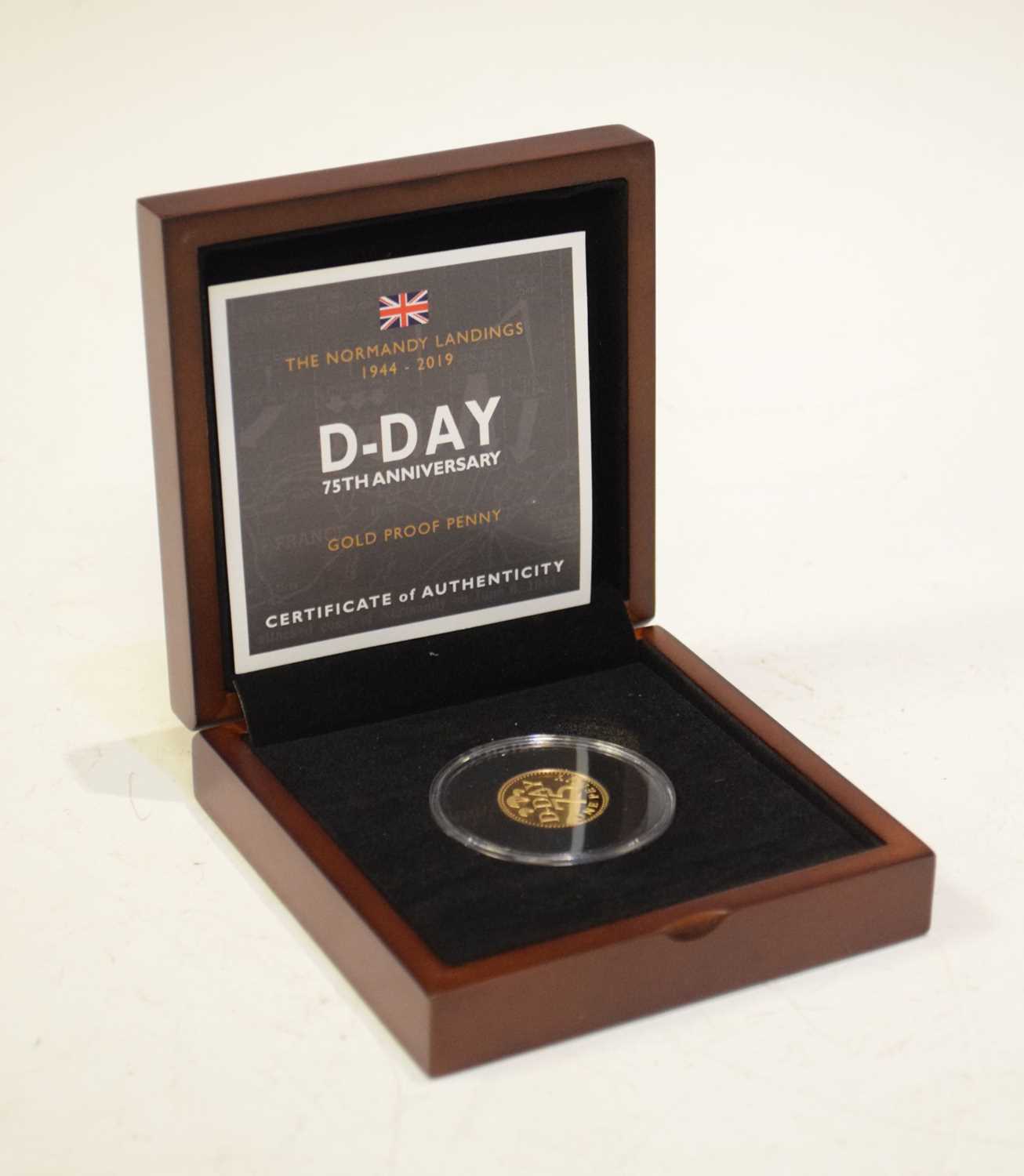 Lot 133 - The Normandy Landings 1944-2019 D-Day 75th Anniversary gold proof penny