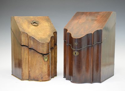 Lot 265 - Two knife boxes