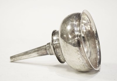 Lot 147 - Georgian silver wine funnel