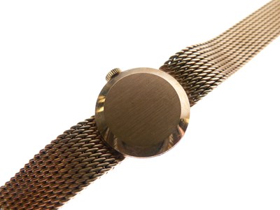 Lot 108 - Omega - Lady's 9ct gold bracelet watch