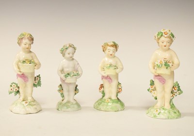 Lot 315 - Four porcelain putti