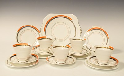 Lot 335 - Shelley Art Deco part tea set