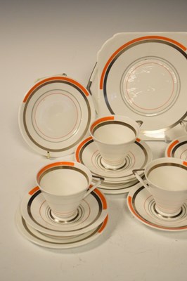 Lot 335 - Shelley Art Deco part tea set