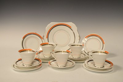 Lot 335 - Shelley Art Deco part tea set