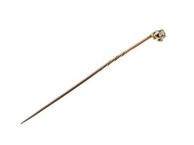 Lot 32 - Diamond set stick pin