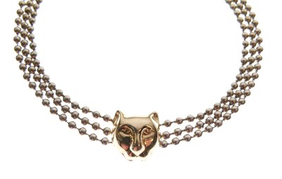 Lot 46 - Bracelet with a cat mask