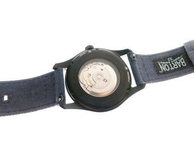 Lot 99 - Victorinox - Gentleman's black stainless steel cased wristwatch