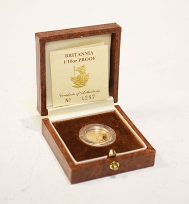 Lot 172 - Britannia 1/10oz gold proof coin