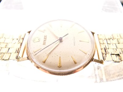 Lot 250 - Rolex - Gentleman's 1960s Precision 9ct gold cased wristwatch