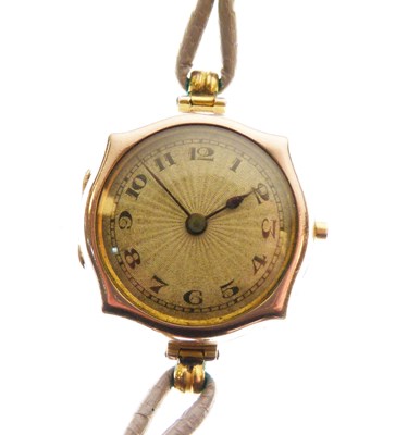 Lot 110 - Rolex - Lady's early 20th Century 9ct gold cased cocktail watch