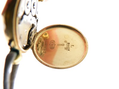 Lot 110 - Rolex - Lady's early 20th Century 9ct gold cased cocktail watch