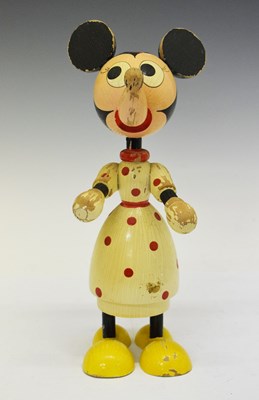 Lot 394 - Wooden 'Disney's' Minnie Mouse money box