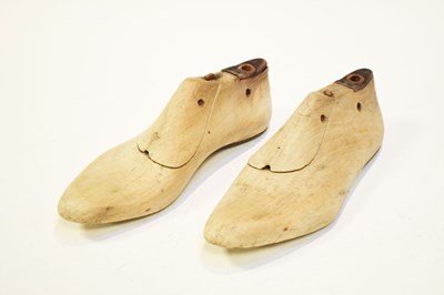 Lot 252 - Pair of cobbler's vintage wooden shoe lasts