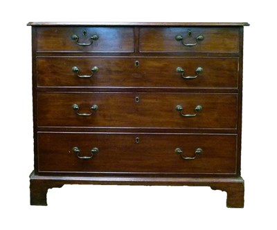 Lot 461 - George III mahogany chest of drawers