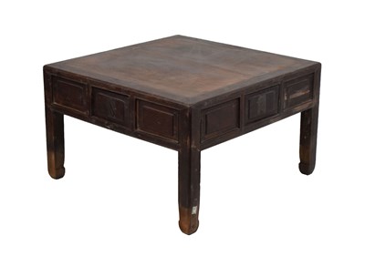 Lot 372 - Chinese square topped low table