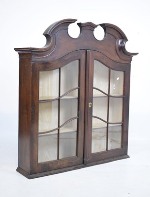 Lot 509 - Fruitwood glazed cabinet