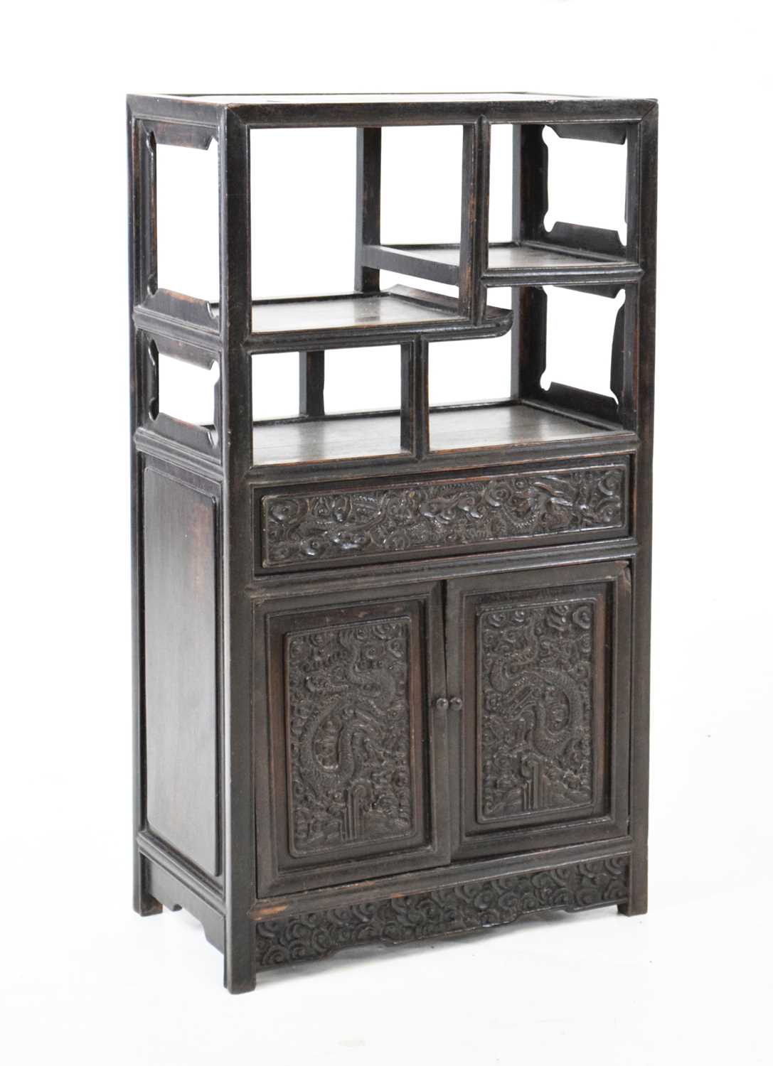 Lot 373 - Chinese table-top cabinet