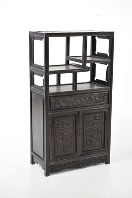 Lot 373 - Chinese table-top cabinet