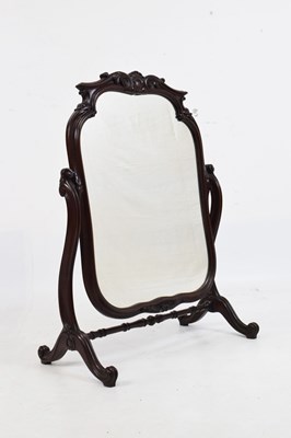 Lot 458 - Carved free standing toilet/ dressing mirror