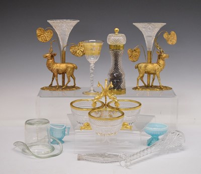 Lot 305 - Collection of 19th Century and later cut and other glass