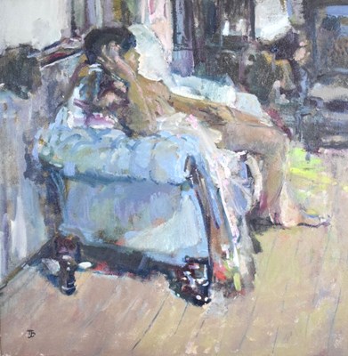 Lot 442 - Thomas John Coates (b. 1941) - The Blue Sofa