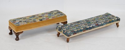 Lot 481 - Early 20th Century fender stool and another similar