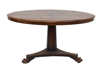 Lot 486 - Victorian mahogany oval pedestal centre table