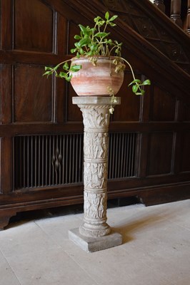 Lot 103 - Decorative composition plant pedestal or pillar