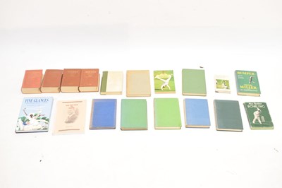 Lot 302 - Collection of cricket related books, inc. Wisdens