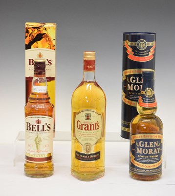 Lot 290 - Glen Moray Single Speyside Scotch Whisky, Bell's Scotch Whisky and a Grant's Whisky