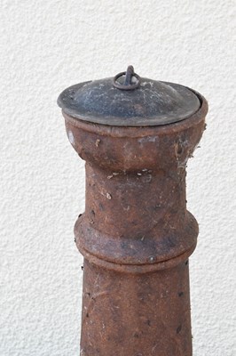 Lot 651 - Cast metal Garden Chimenea on scroll stand